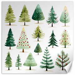 Christmas Xmas Trees Canvas 16  X 16  by Vaneshop