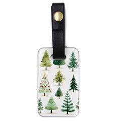 Christmas Xmas Trees Luggage Tag (one Side) by Vaneshop