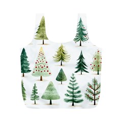 Christmas Xmas Trees Full Print Recycle Bag (m) by Vaneshop