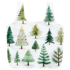 Christmas Xmas Trees Full Print Recycle Bag (xl) by Vaneshop