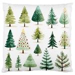 Christmas Xmas Trees Standard Premium Plush Fleece Cushion Case (Two Sides) Front