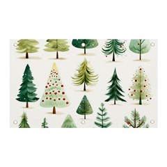 Christmas Xmas Trees Banner And Sign 5  X 3  by Vaneshop