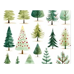 Christmas Xmas Trees Premium Plush Fleece Blanket (large) by Vaneshop