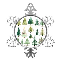 Christmas Xmas Trees Metal Small Snowflake Ornament