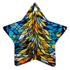 Stained Glass Winter Star Ornament (two Sides)