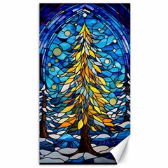 Stained Glass Winter Canvas 40  X 72 