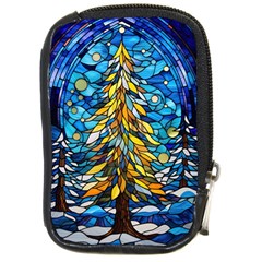 Stained Glass Winter Compact Camera Leather Case by Vaneshop