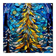 Stained Glass Winter Banner And Sign 3  X 3  by Vaneshop