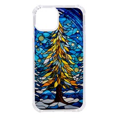 Stained Glass Winter Iphone 14 Tpu Uv Print Case by Vaneshop