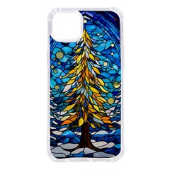 Stained Glass Winter Iphone 14 Plus Tpu Uv Print Case by Vaneshop