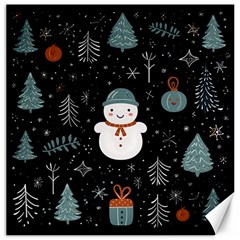 Snowman Christmas Canvas 20  X 20  by Vaneshop