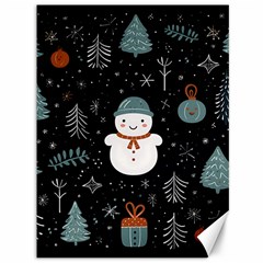 Snowman Christmas Canvas 36  X 48  by Vaneshop