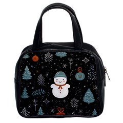 Snowman Christmas Classic Handbag (two Sides) by Vaneshop