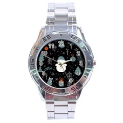 Snowman Christmas Stainless Steel Analogue Watch by Vaneshop