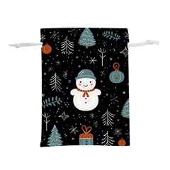 Snowman Christmas Lightweight Drawstring Pouch (s)