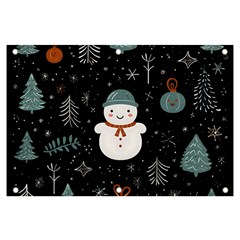 Snowman Christmas Banner And Sign 6  X 4  by Vaneshop