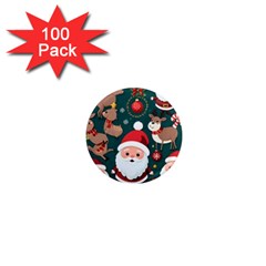 Christmas Santa Claus 1  Mini Magnets (100 pack) 