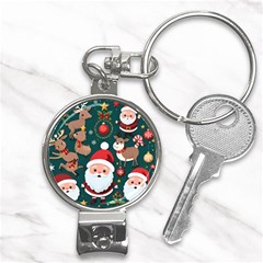 Christmas Santa Claus Nail Clippers Key Chain