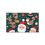 Christmas Santa Claus Sticker (Rectangular) Front