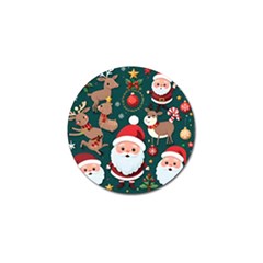 Christmas Santa Claus Golf Ball Marker (4 Pack) by Vaneshop