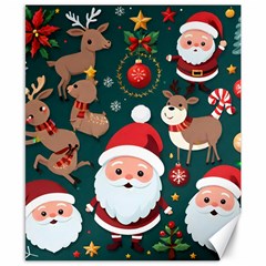 Christmas Santa Claus Canvas 8  X 10  by Vaneshop