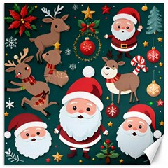 Christmas Santa Claus Canvas 16  x 16 