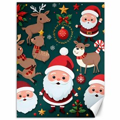 Christmas Santa Claus Canvas 36  X 48  by Vaneshop