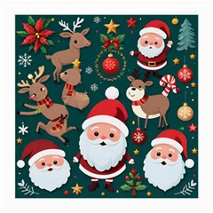 Christmas Santa Claus Medium Glasses Cloth (2 Sides)