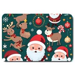 Christmas Santa Claus Large Doormat by Vaneshop