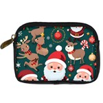 Christmas Santa Claus Digital Camera Leather Case Front