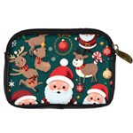 Christmas Santa Claus Digital Camera Leather Case Back