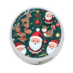 Christmas Santa Claus 4-Port USB Hub (Two Sides)