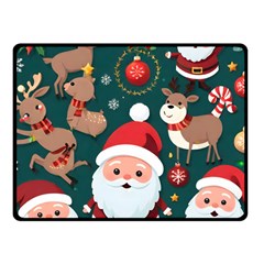 Christmas Santa Claus Fleece Blanket (Small)