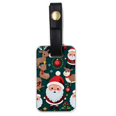 Christmas Santa Claus Luggage Tag (one Side) by Vaneshop