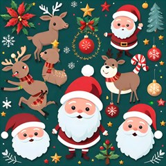 Christmas Santa Claus Play Mat (Square)