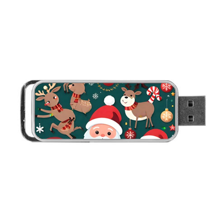 Christmas Santa Claus Portable USB Flash (Two Sides)