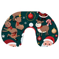 Christmas Santa Claus Travel Neck Pillow by Vaneshop