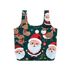 Christmas Santa Claus Full Print Recycle Bag (S)