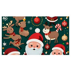 Christmas Santa Claus Banner and Sign 7  x 4 