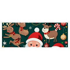 Christmas Santa Claus Banner And Sign 8  X 3 