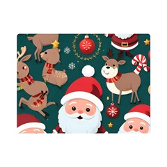 Christmas Santa Claus Premium Plush Fleece Blanket (Mini)