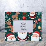 Christmas Santa Claus White Tabletop Photo Frame 4 x6  Front