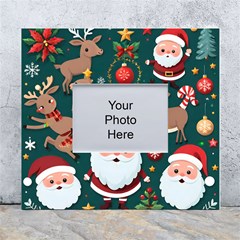 Christmas Santa Claus White Wall Photo Frame 5  X 7  by Vaneshop