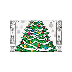 Christmas Tree Sticker Rectangular (10 pack)