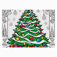 Christmas Tree Large Glasses Cloth (2 Sides)