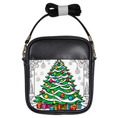 Christmas Tree Girls Sling Bag