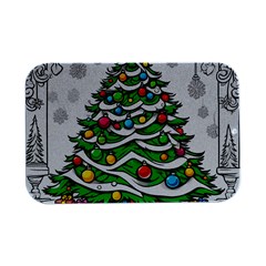 Christmas Tree Open Lid Metal Box (Silver)  