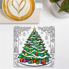 Christmas Tree UV Print Square Tile Coaster 