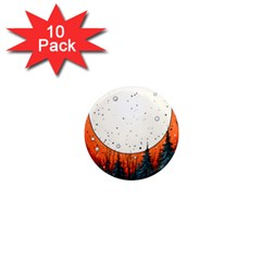 Moon Night Nature Dream Sky 1  Mini Magnet (10 Pack)  by Vaneshop