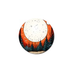 Moon Night Nature Dream Sky Golf Ball Marker by Vaneshop